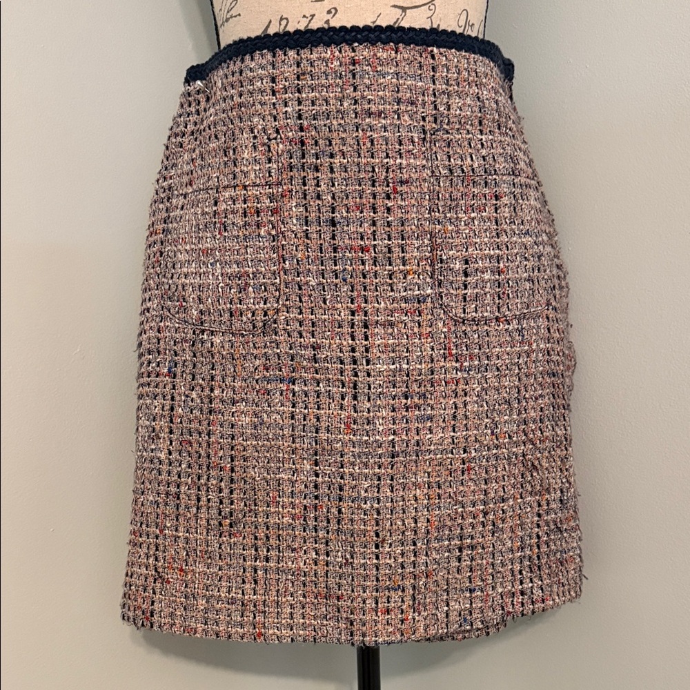 LOFT Multicolor Tweed  Skirt